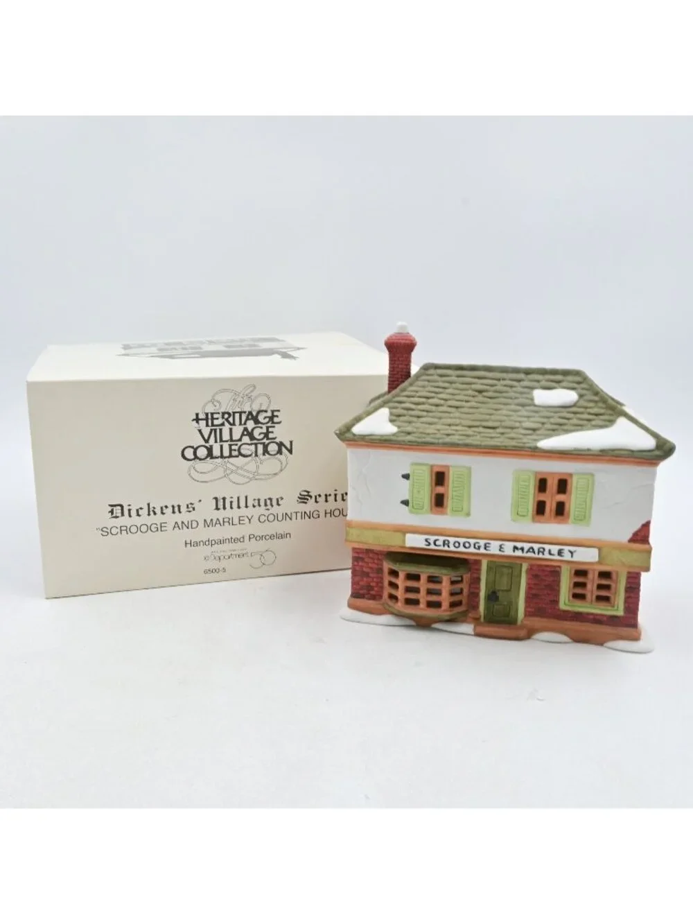 Department 56 Dickens Village Scrooge and Marley Counting House 6500-5 Boxed